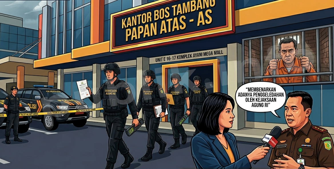 Kejagung RI Geledah Kantor Bos Tambang Papan Atas, Insial AS