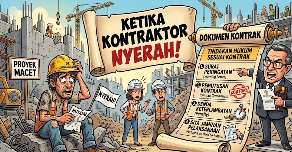 Ketika Kontraktor Nyerah : Apa Tindakan Hukum Didokumen Kontrak