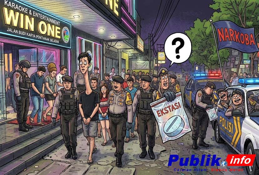 Ditresnarkoba Polda Kalbar Tangkap Belasan Orang Pesta Ekstasi Di Win One. Pemilik Aman