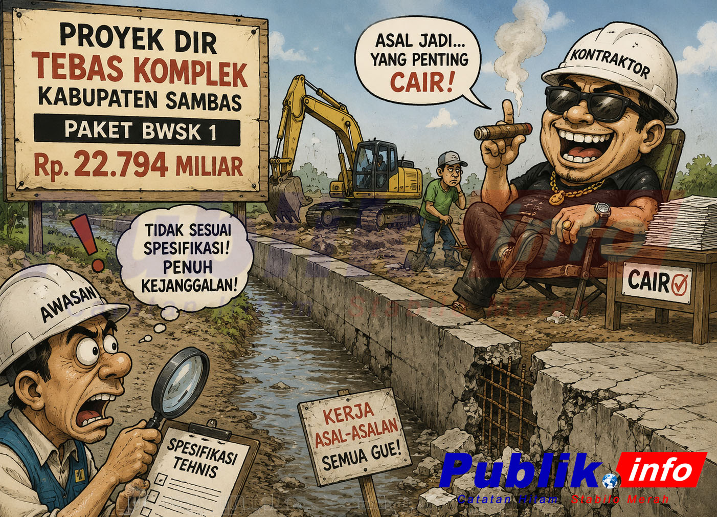 Proyek DIR Tebas Komplek Rp 22,7 M : Banyak Kejanggalan Dan Perlu Kejelian BPK