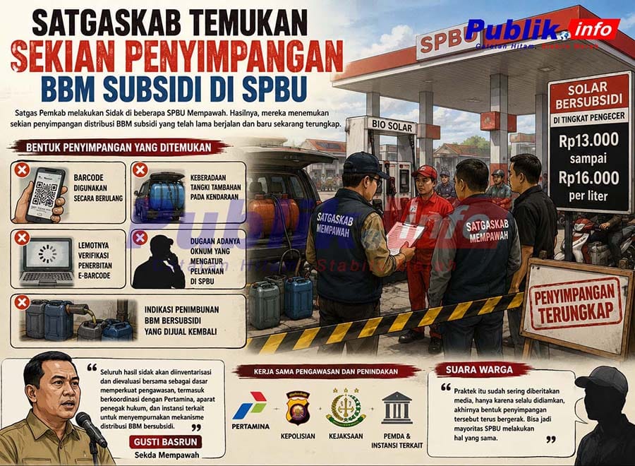 Satgaskab Temukan Sekian Penyimpangan BBM Subsidi Di SPBU 6 Satgaskab Temukan Sekian Penyimpangan BBM Subsidi Di SPBU